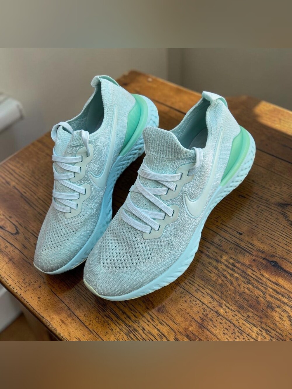 Nike React Infinity Run Flyknit Mint Green Running Shoes Women’s Size 7